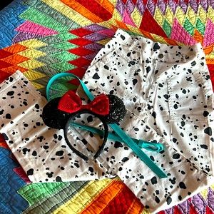 Eggie Disney dalmatian print slim jeans